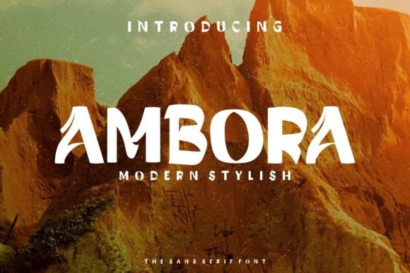 Ambora: A Modern Display Font for Creative Projects