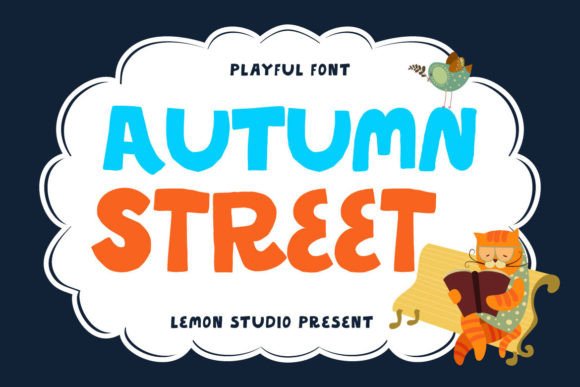 Autumn Street: A Friendly Display Font for Creative Projects