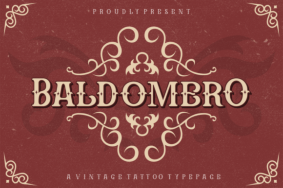Baldomero: A Timeless Tattoo Typeface for Modern Design