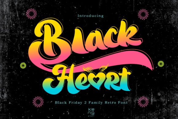 Black Heart: A Bold, Handwritten Font for Modern Creativity