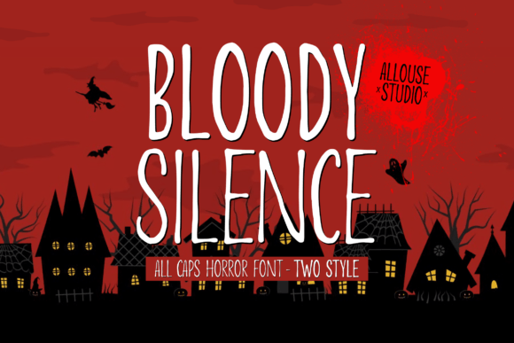 Bloody Silence: A Bold Display Font for Impactful Design