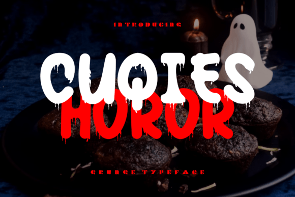 Cuqies Horor: A Unique Display Font for Spooky and Halloween-Themed Designs
