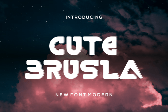 Cutebrusla: A Fun and Friendly Display Font for Modern Design Needs