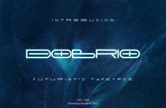 Dobrio: A Futuristic Display Font for Creative Projects
