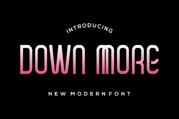 Down More: A Strategic Choice for Elegant and Impactful Typography