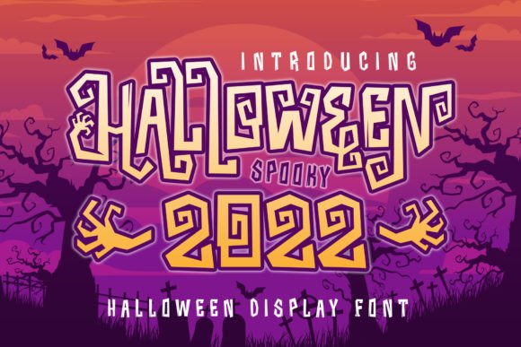 Halloween 2022: A Decorative Display Font for Spooky and Sweet Designs