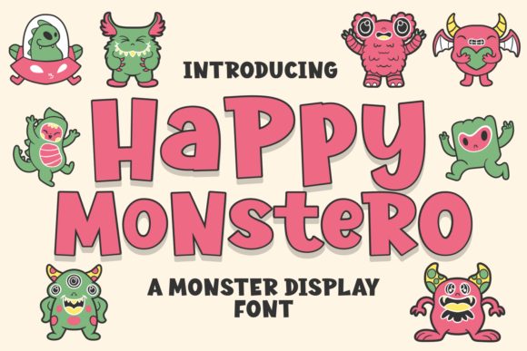Happy Monstero: A Playful Font That Elevates Creative Designs