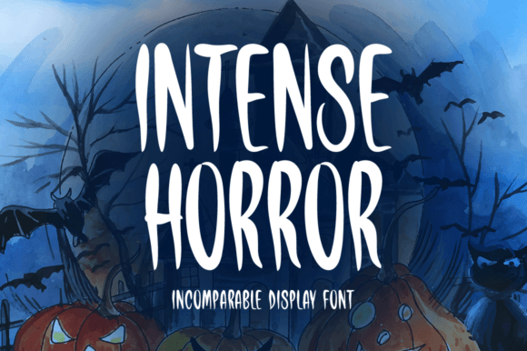 Intense Horror: A Unique Halloween-Themed Display Font for Creative Projects