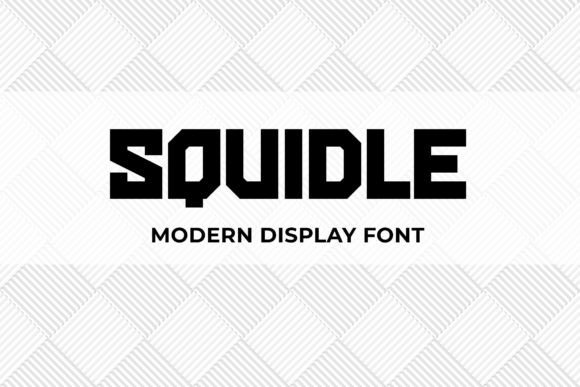 Introducing Squidle: A Bold and Modern Display Font for Creative Projects