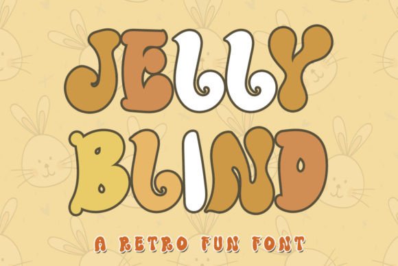 Jelly Blind: A Retro Display Font with a Fresh and Joyful Twist