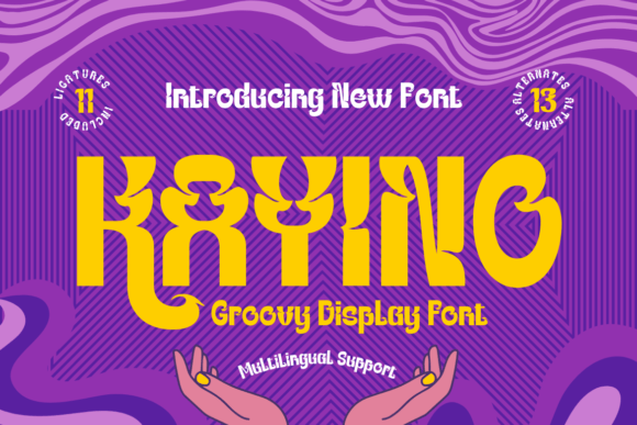 Kayino: A Groovy Retro Display Font for Bold Designers