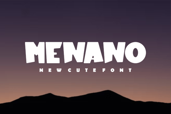 Menano: A Chubby Display Font for Modern Design