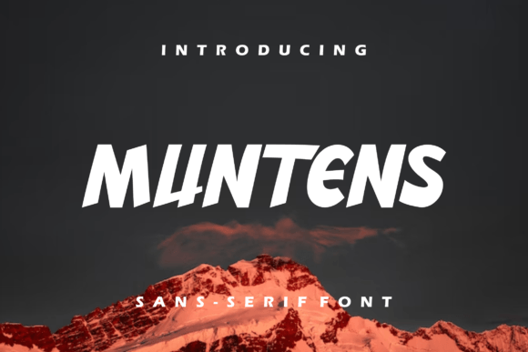 Muntens: A Modern Display Font That Elevates Design