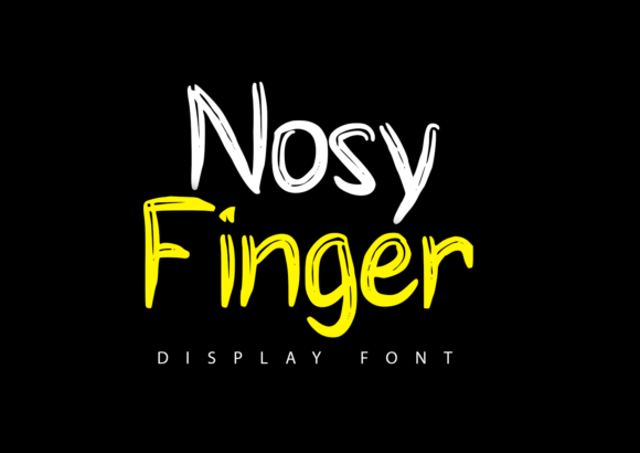 Nosy Finger: A Dramatic Display Font for Creative Projects