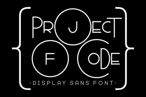 Project of Code: A Stylish Display Font for Modern Design Needs