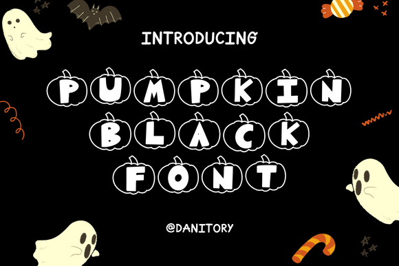 Pumpkin Black: A Charming Display Font for Fall Projects