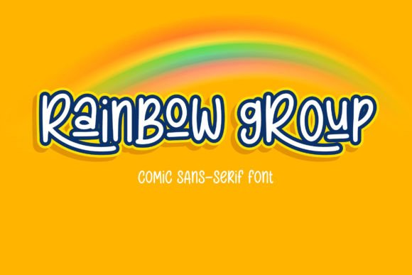 Rainbow Group: A Retro-Style Display Font for Creative Designers