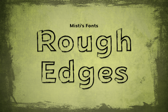 Rough Edges Font: A Spooky Outline Style for Halloween Projects