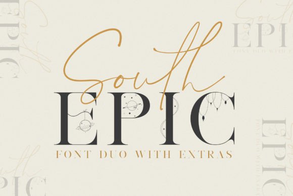 South Epic Duo: A Unique Blend for Creative Typography