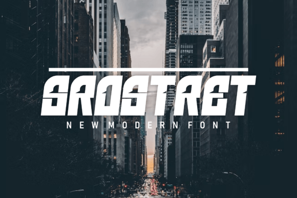 Strostret: A Bold Display Font for Modern Design