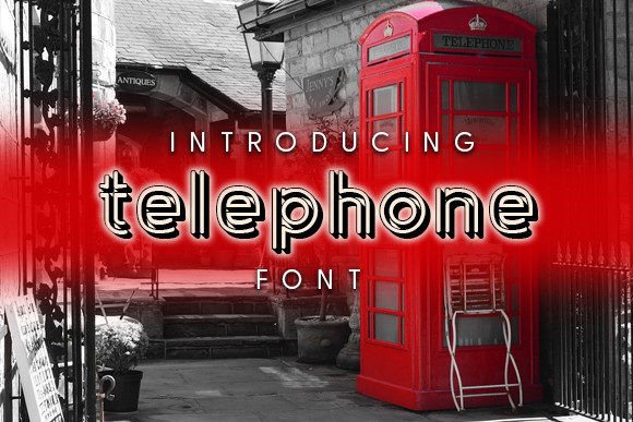 Telephone: A Unique Typeface for Modern Design Projects
