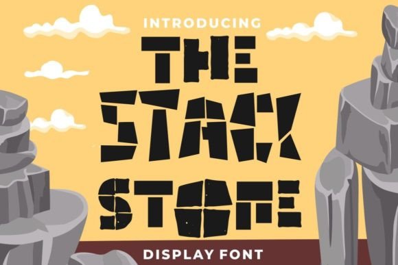 The Stack Stone: A Playful Display Font for Bold Design