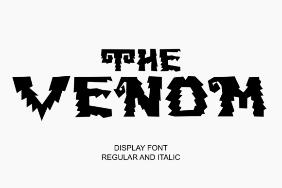 The Venom: A Spooky Display Font for Creative Impact